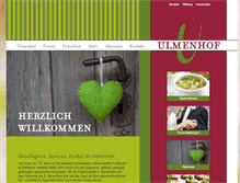 Tablet Screenshot of gasthaus-ulmenhof.de